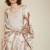 Kimono estampado MEISÏE ivory