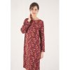 vestido estampado teja lae