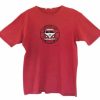 Camiseta manga corta hombre algodon organico wanda t shirt lets get lost vermell rojo