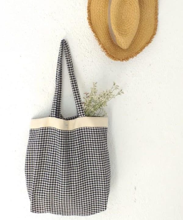Shopping bag vichy marino e1620580715323