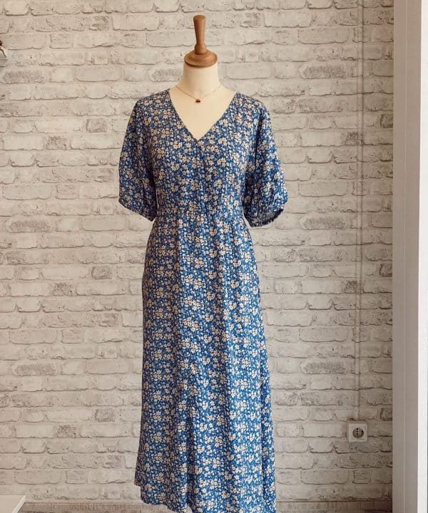 Vestido largo floral azul 7025 2 e1619988832541