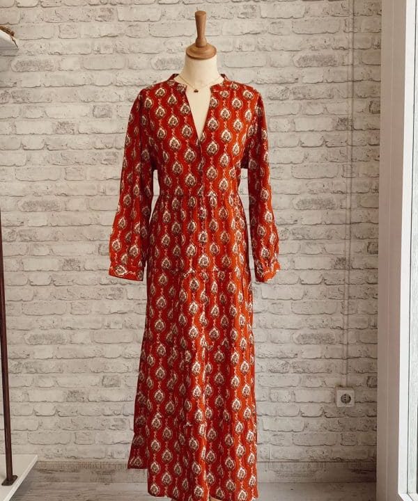 Vestido manga larga caldera 7031 1 e1619989890392