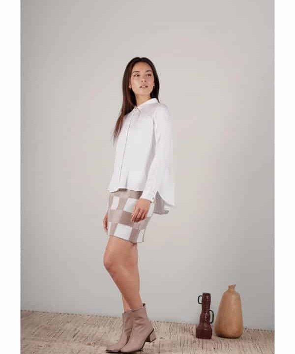 Camisa blanca mus bombon leuci