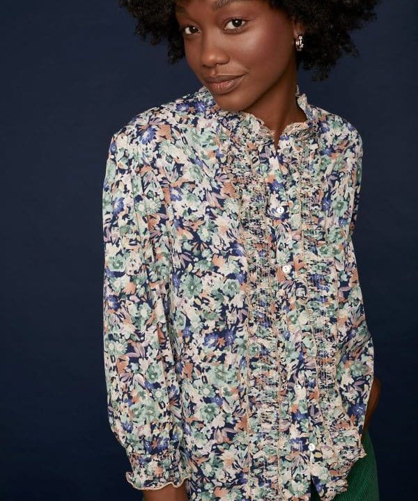 blusa estampado floral camisa Meisie