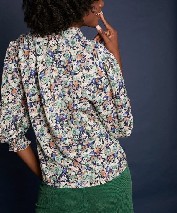 blusa estampado floral camisa Meisie