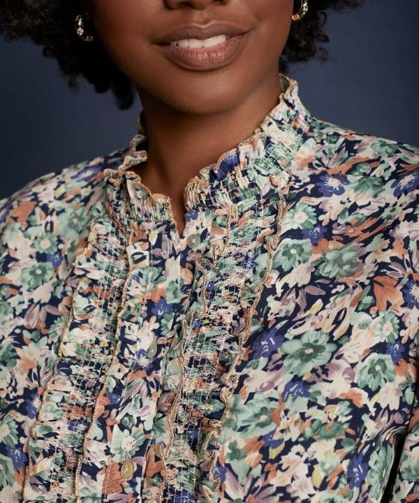 blusa estampado floral camisa Meisie