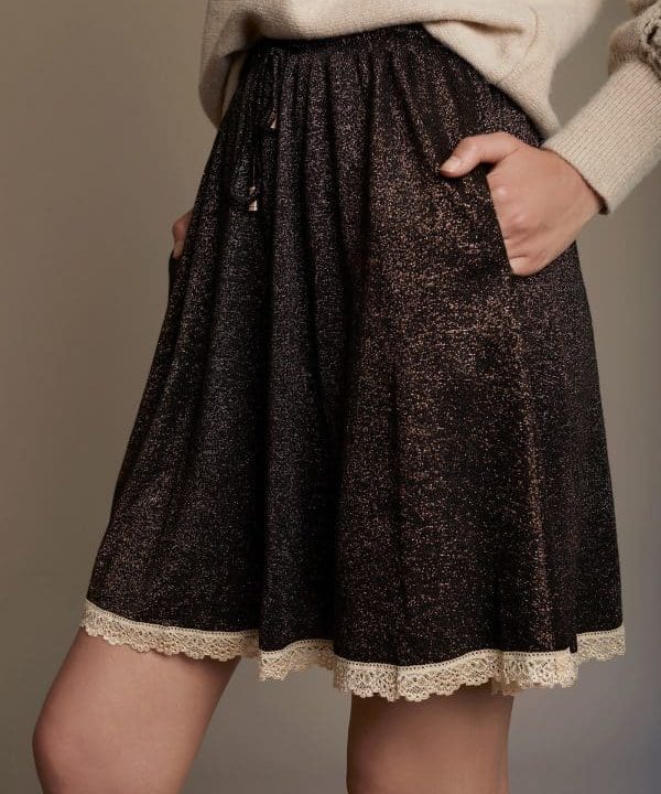 falda corta meisie lurex