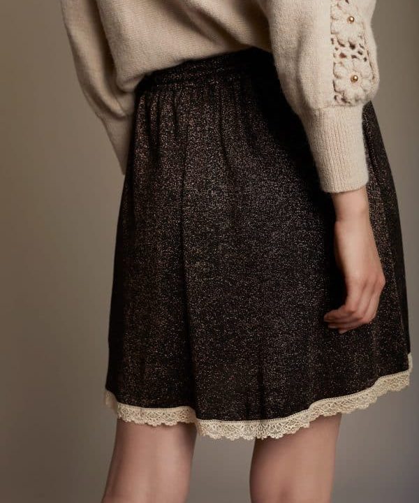 falda corta meisie lurex