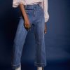 pantalon denim tejano azuil meisïe cropped