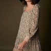 vestido corto meisie floral romantico