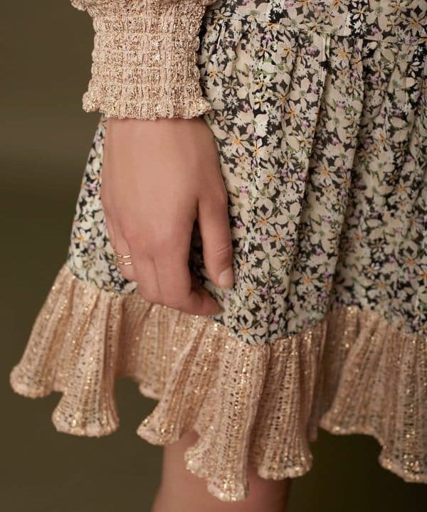 vestido corto meisie floral romantico