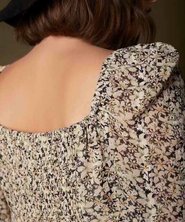 vestido corto meisie floral romantico