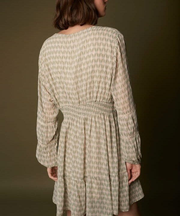vestido corto gas meisie verde
