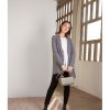 cardigan mus bombon maro chaqueta punto