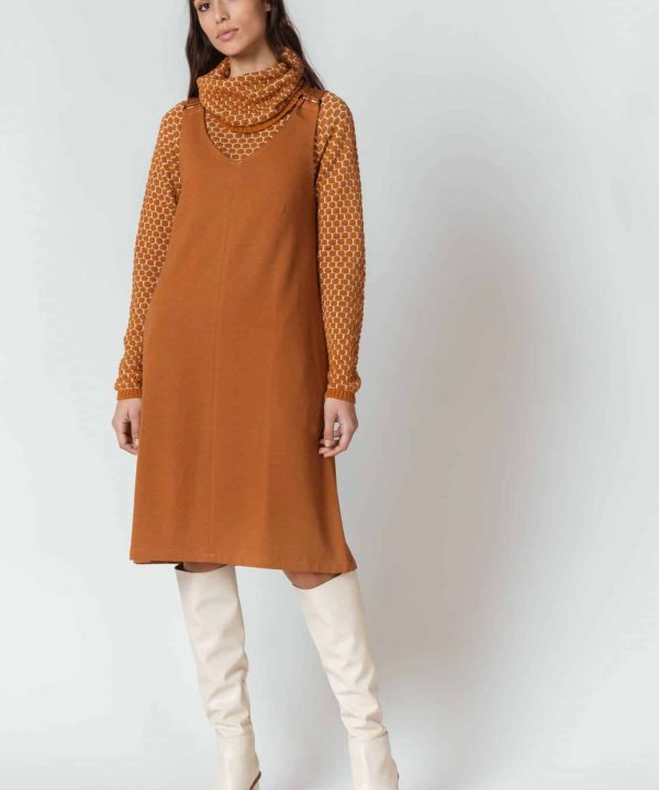 vestido SKFK Ananke tostado