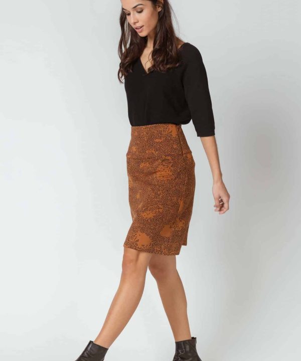falda modal SKFK Belky marron tostado
