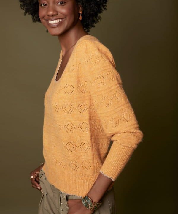 sweater jersey meisie cuello cuadrado