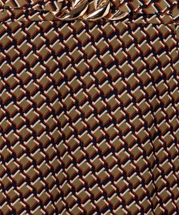 falda midi skatie estampado geometrico
