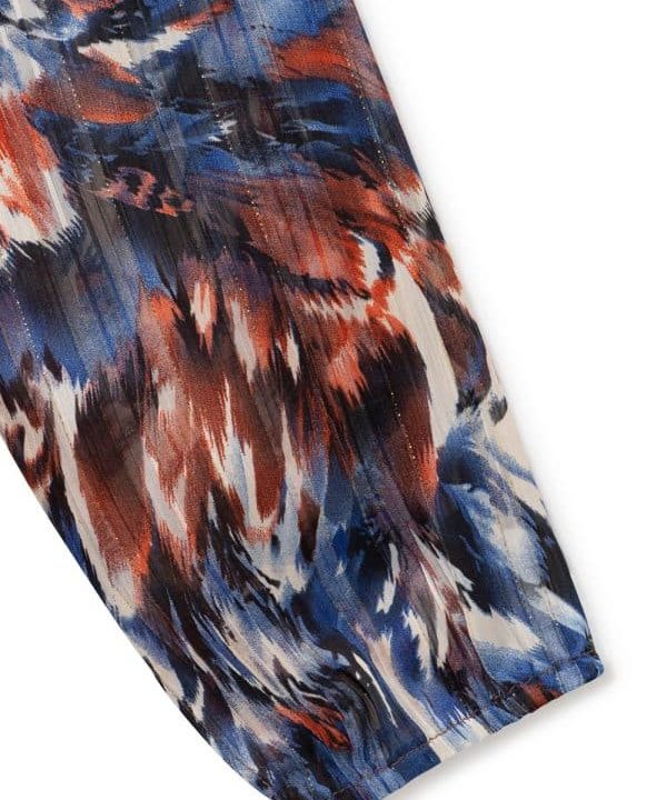 vestido midi skatie estampado combinado