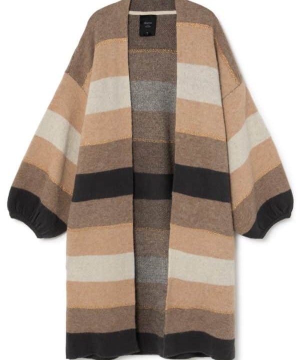 cardigan largo maxi skatie rayas