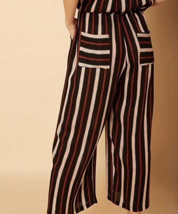 Pantalon tobillero viscosa Meisie raya etnica