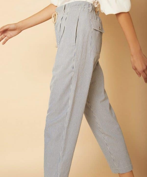 Pantalon Meisie popelin rayas