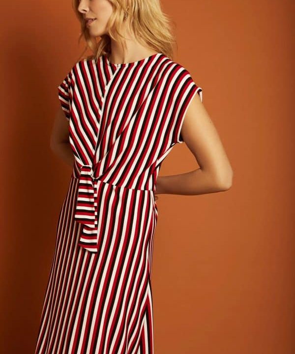 vestido punto Meisie raya marinera