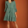 vestido meisie corto verde esmeralda