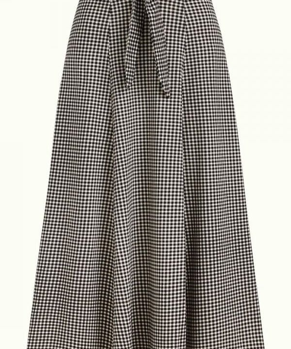Falda Judy vichy negro Croisette King Louie Espana 06891 5 e1645388370924