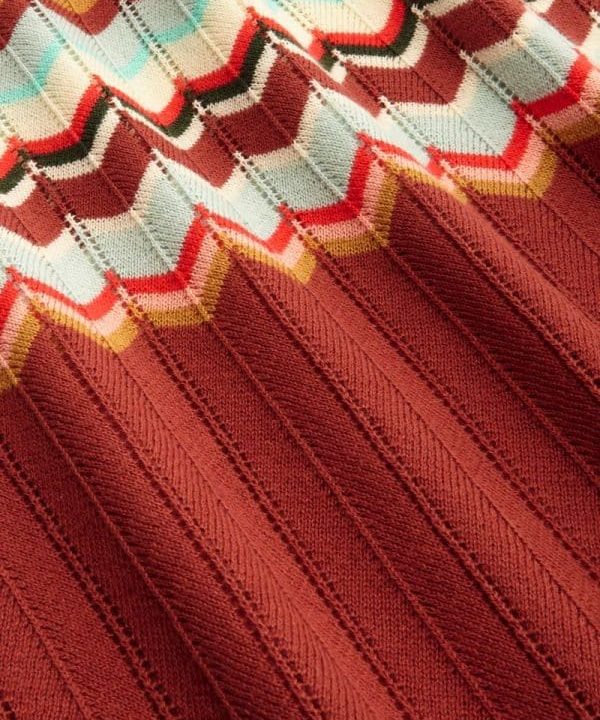 Jersey manga corta Yoke Picadillo King Louie Espana marron teja 07079 599 e1654252916877