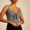 Top Giselle vichy negro Croisette King Louie Espana 06889 e1645394153675