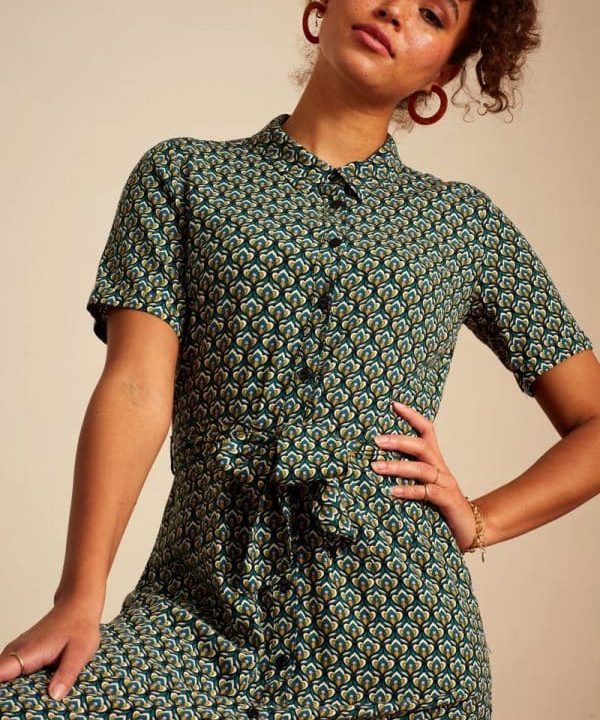 Vestido Rosie midi Pinar King Louie Espana 07192 4 e1645382179921