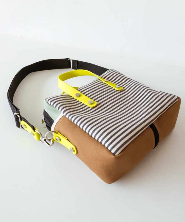 bolso artesanal reciclado SKFK Onan rayas