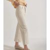pantalon acampanado jean tejano mus bombon crema crudo
