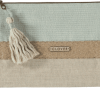 bolso cluth de mano tela bandolera clover barcelona