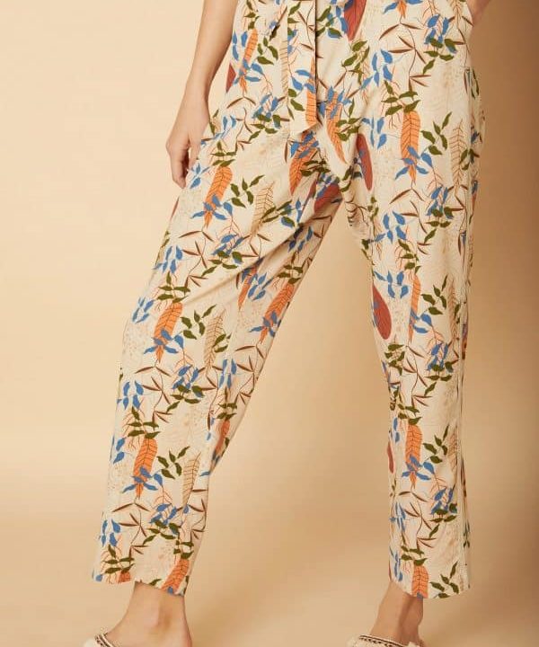 Pantalon fluido fresco estampado floral meisie