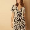 Vestido crochet Meisie M26V02 BLK 01 e1646261463398