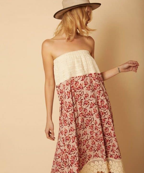 vestido palabra de honor falda larga meisie