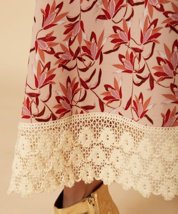 vestido palabra de honor falda larga meisie