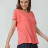 camiseta lino rosa leza skfk wts00829 moda etica sostenible scaled e1656841785975