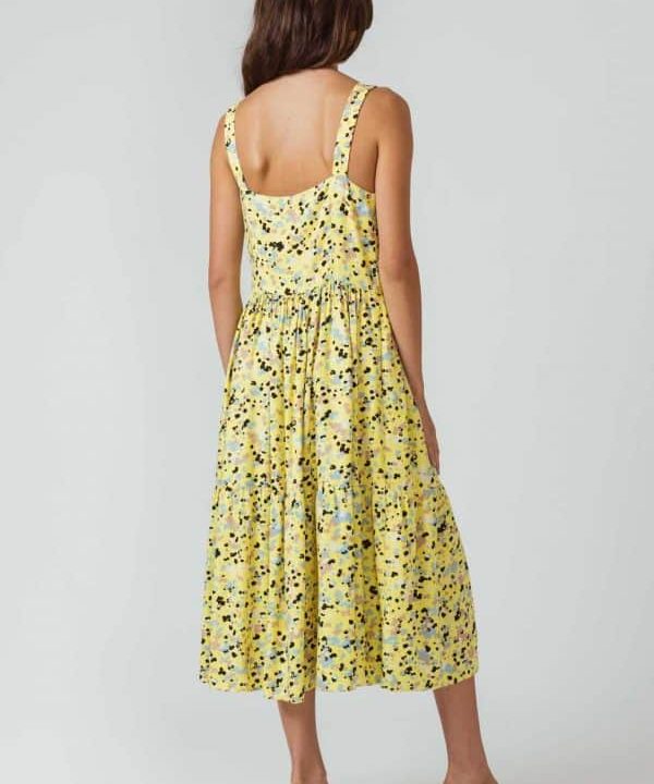vestido tirantes amarillo ecovero izare skfk moda sostenible responsable eco scaled e1656853441366