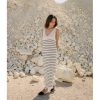 vestido yuma largo punto mus bombon raya marinera