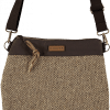 Bolso tela bandolera Clover Barcelona CHORA BROWN e1661344790191