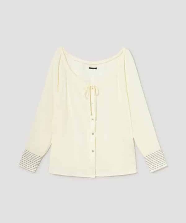 Blusa cuello redondo Skatie S50 B21AU22 WHITE 1 e1663656409863