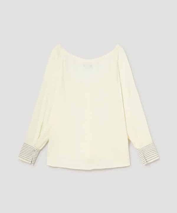 Blusa cuello redondo Skatie S50 B21AU22 WHITE 2 e1663656422133