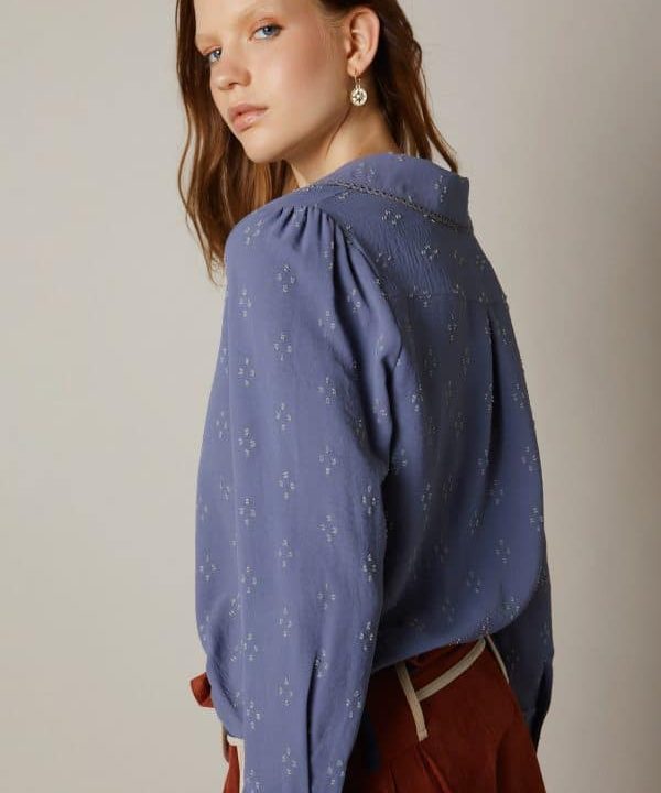 Blusa malva meisie cuello blonda M21B42IND04 e1662843654654