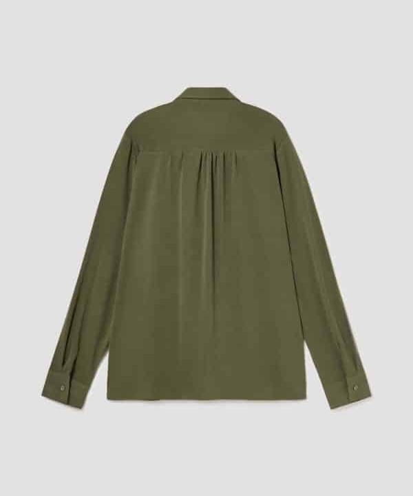 Camisa Blusa clasica Skatie verde cupro S02 B02AU22 HUNTER 2 e1663524519226