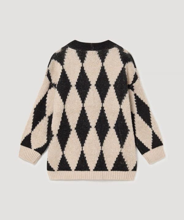 Cardigan oversize chaqueta punto Skatie S53 K04AU22 BLACK 2 e1663752895103