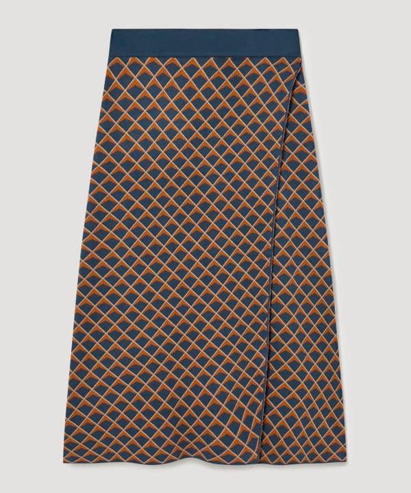Falda punto Skatie Jaquard S03 F01AU22 NAVY 1 e1663528051921