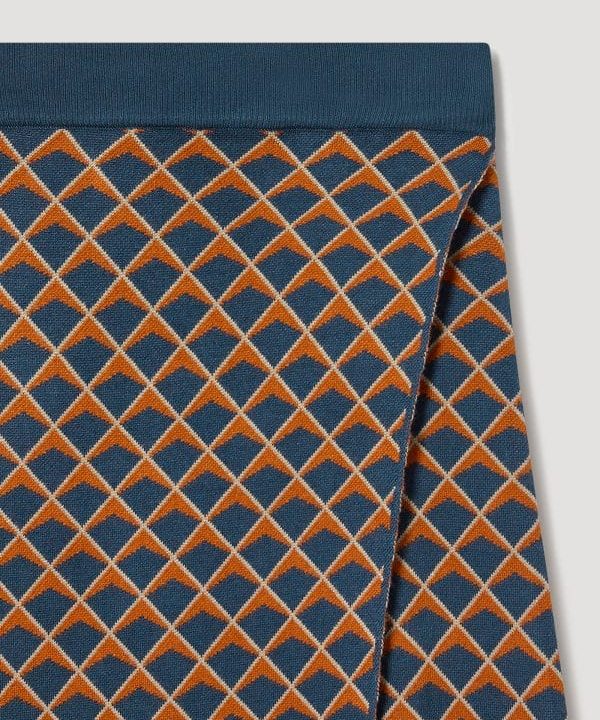 Falda punto Skatie Jaquard S03 F01AU22 NAVY 3 e1663528034286